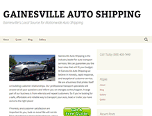 Tablet Screenshot of gainesvilleautoshipping.com